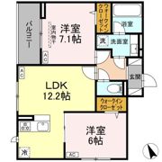 D Paina 宿河原6 Ⅱの間取り画像