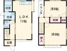 柳田貸家（口里）の間取り画像