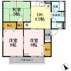 アニバーサリー Cの間取り画像