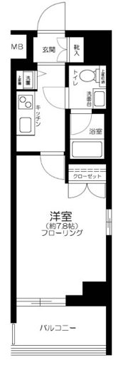 プレール・ドゥーク豊洲Ⅱの間取り画像
