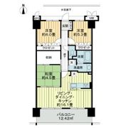 サーパスシティ屋島の間取り画像
