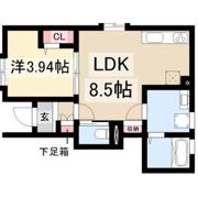 リーブルファイン日比津町1号棟の間取り画像