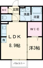 エクセルームK-Iの間取り画像