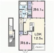 ココル カジュの間取り画像