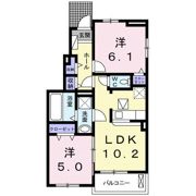 スターブル小和田 Ⅱの間取り画像
