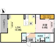 TORISIAS 東城南 A Aの間取り画像