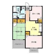 パレス土方の間取り画像