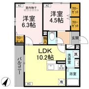 フラクタス湘南茅ヶ崎の間取り画像