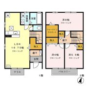 グランドゥールK Bの間取り画像
