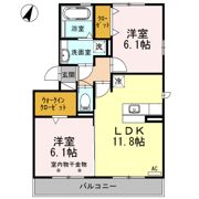 AーRoomの間取り画像