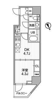 SYFORME江戸川橋の間取り画像