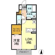 メゾンソレイユ中島西の間取り画像