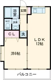 ピューラ城ヶ崎A棟の間取り画像