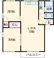 エクレール富澤Bの間取り画像