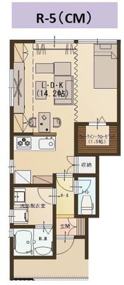 ユーソニアン・前川東Bの間取り画像