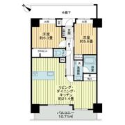 ライオンズ城岳南の間取り画像
