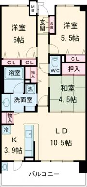プレミスト天理の間取り画像