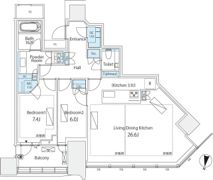 パークコート渋谷ザタワーの間取り画像
