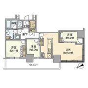 プラウドタワー小岩フロントの間取り画像