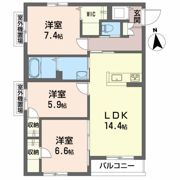 メゾンマスト山王の間取り画像