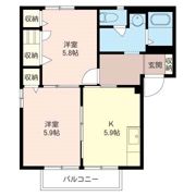 ディアス諏訪 Aの間取り画像