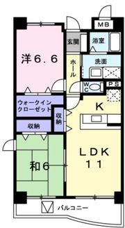 ラルジュ・ロジュマンの間取り画像