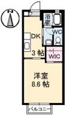 バリュージュ ウィルモア A棟の間取り画像