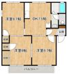アルティームBの間取り画像