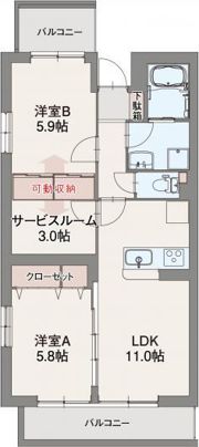クルベルクの間取り画像