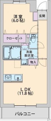 パラッツォ淵野辺Ⅲの間取り画像