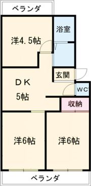 フローラルハイツの間取り画像