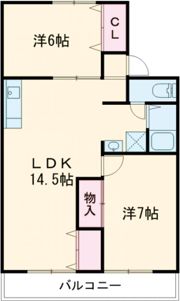 フローラルシティⅠ B棟の間取り画像