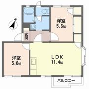 英賀保ハイツ3の間取り画像
