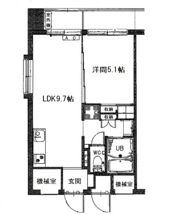 ライオンズステーションプラザ広島 4階の間取り画像