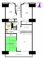 プライムメゾン百道浜の間取り画像