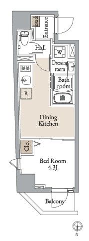 グランカーサ住吉Ⅲの間取り画像