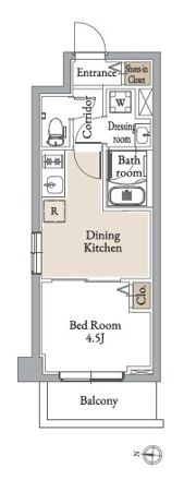 グランカーサ住吉Ⅲの間取り画像