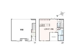 Casa garage Fiorire Ⅰの間取り画像