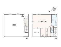 Casa garage Fiorire Ⅱの間取り画像