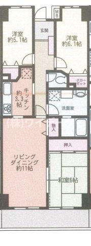 パラッツオ稲毛の間取り画像