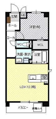 ソレアードⅥの間取り画像