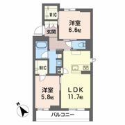 LULUBISIII美田園の間取り画像