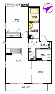 シャーメゾン・ヴィブレ2番館 B棟の間取り画像