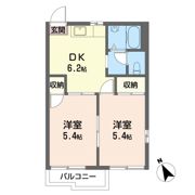 サンライト コーポ Bの間取り画像