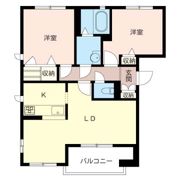 ヤマワヒルズ Aの間取り画像