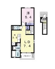 メゾン アンソレイエの間取り画像