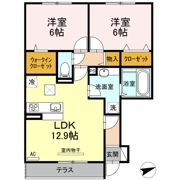 セジュール西条 A棟の間取り画像