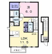 ラフィネ幸の間取り画像