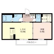 サニーヴィラ堂端 Bの間取り画像