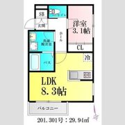 アプリーレ北仙台の間取り画像